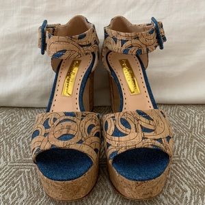 Rupert Sanderson cork bottom platforms